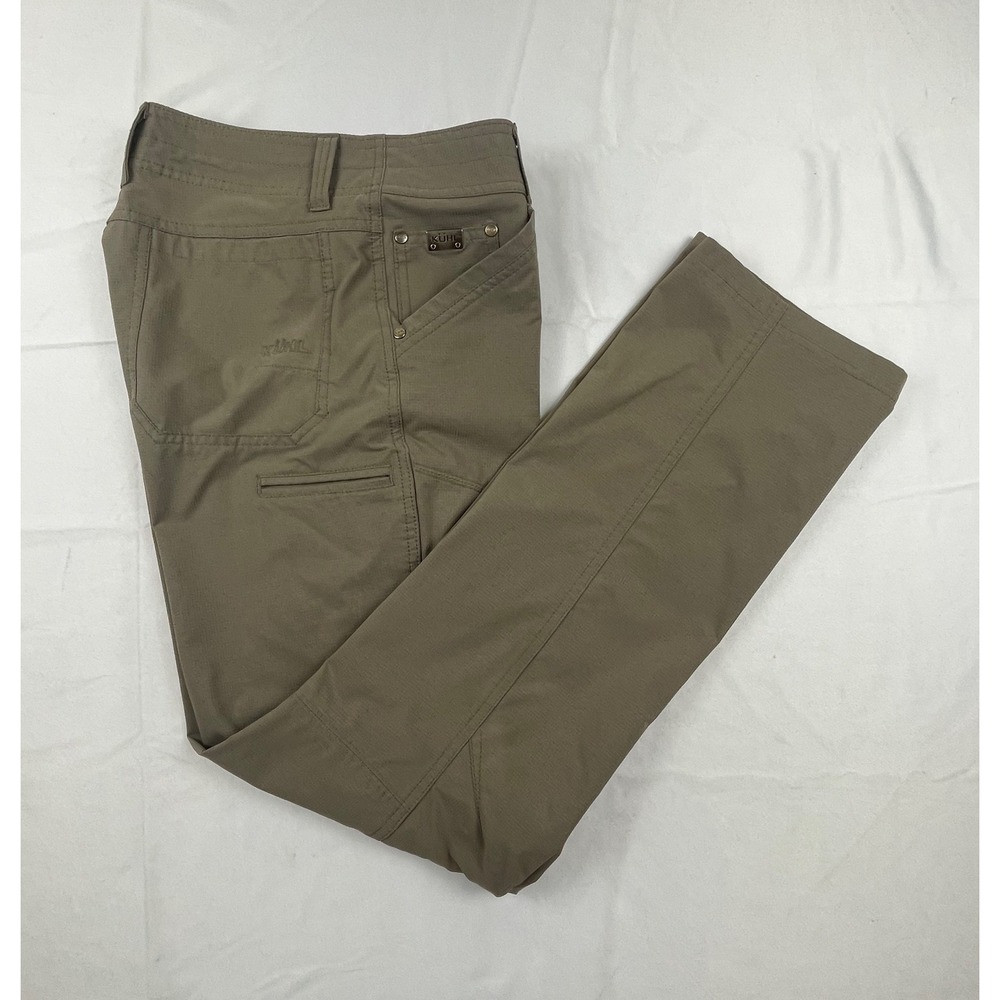 Kuhl Free Ryde Mens Pants 31x31 Dark Khaki Brown Hiking Outdoor Utility Trousers